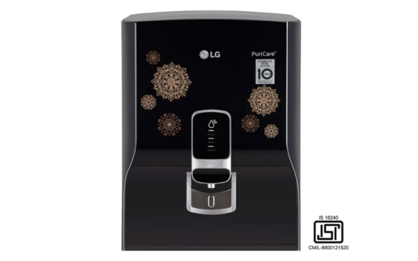 LG WW155NPB 8 litres RO+UV Water Purifier with Digital Sterilizing care and In Tank UV LED