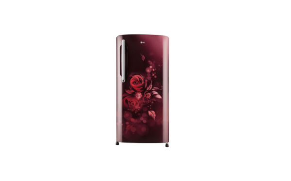 LG 201 litres 3 Star Direct Cool Single Door Refrigerator Scarlet Euphoria GL-B211HSED