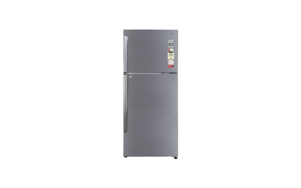 LG 437 L 2 Star Frost-Free Smart Inverter Double Door Refrigerator GL-T432APZY, Shiny Steel